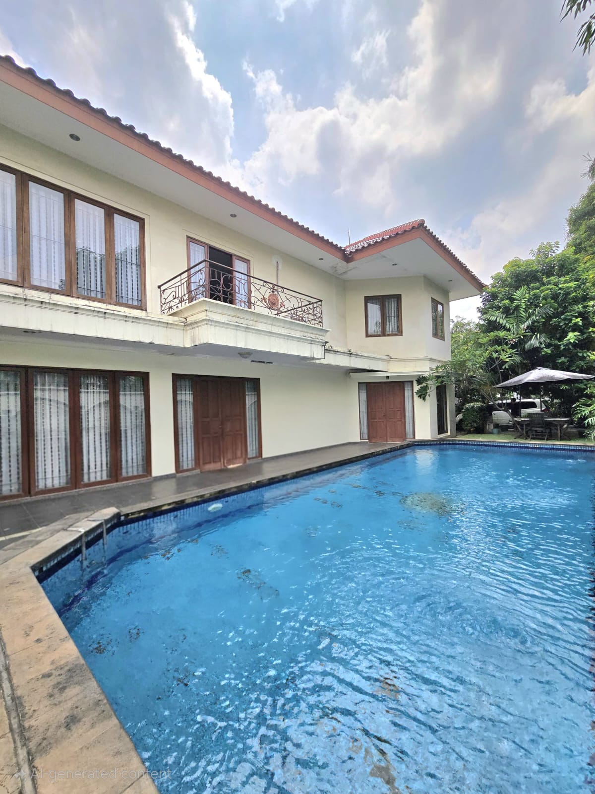 Rumah Pondok Indah-Dekat PIM, Jalan Utama, Ada Pool, Semi Furnished