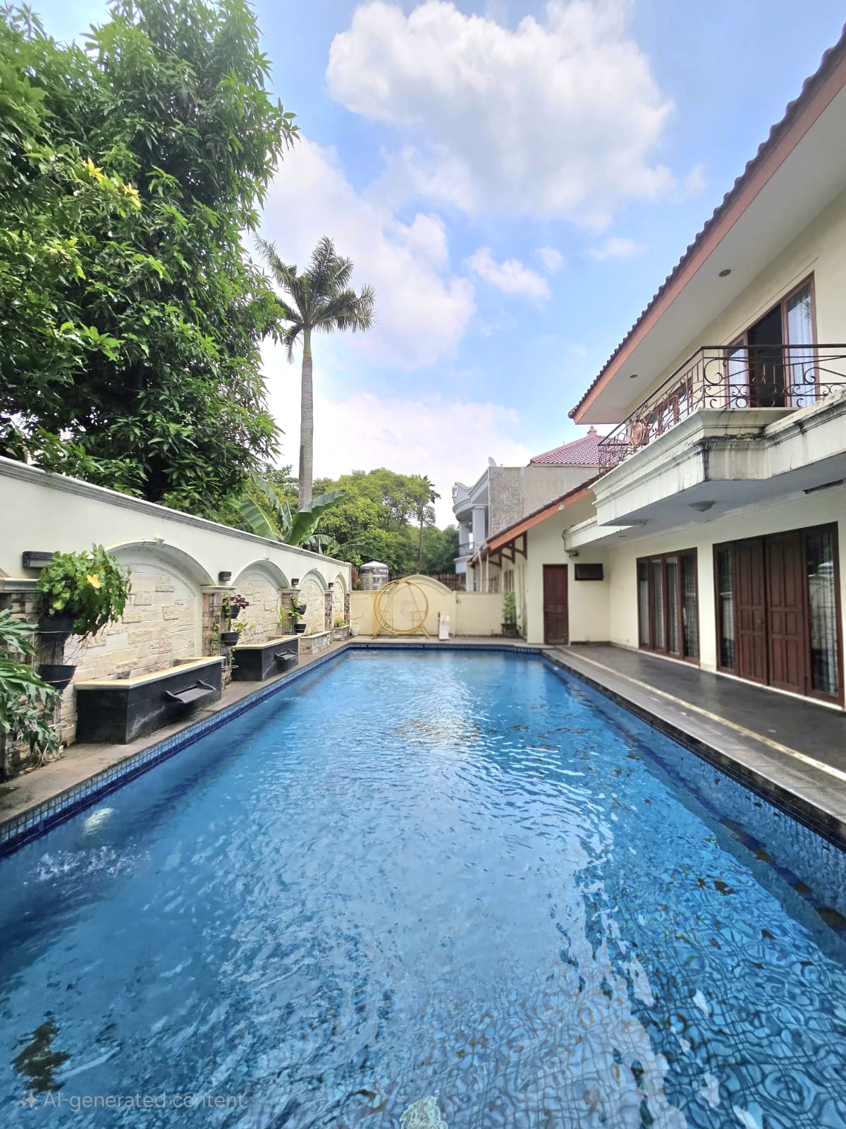 Rumah Pondok Indah-Dekat PIM, Jalan Utama, Ada Pool, Semi Furnished