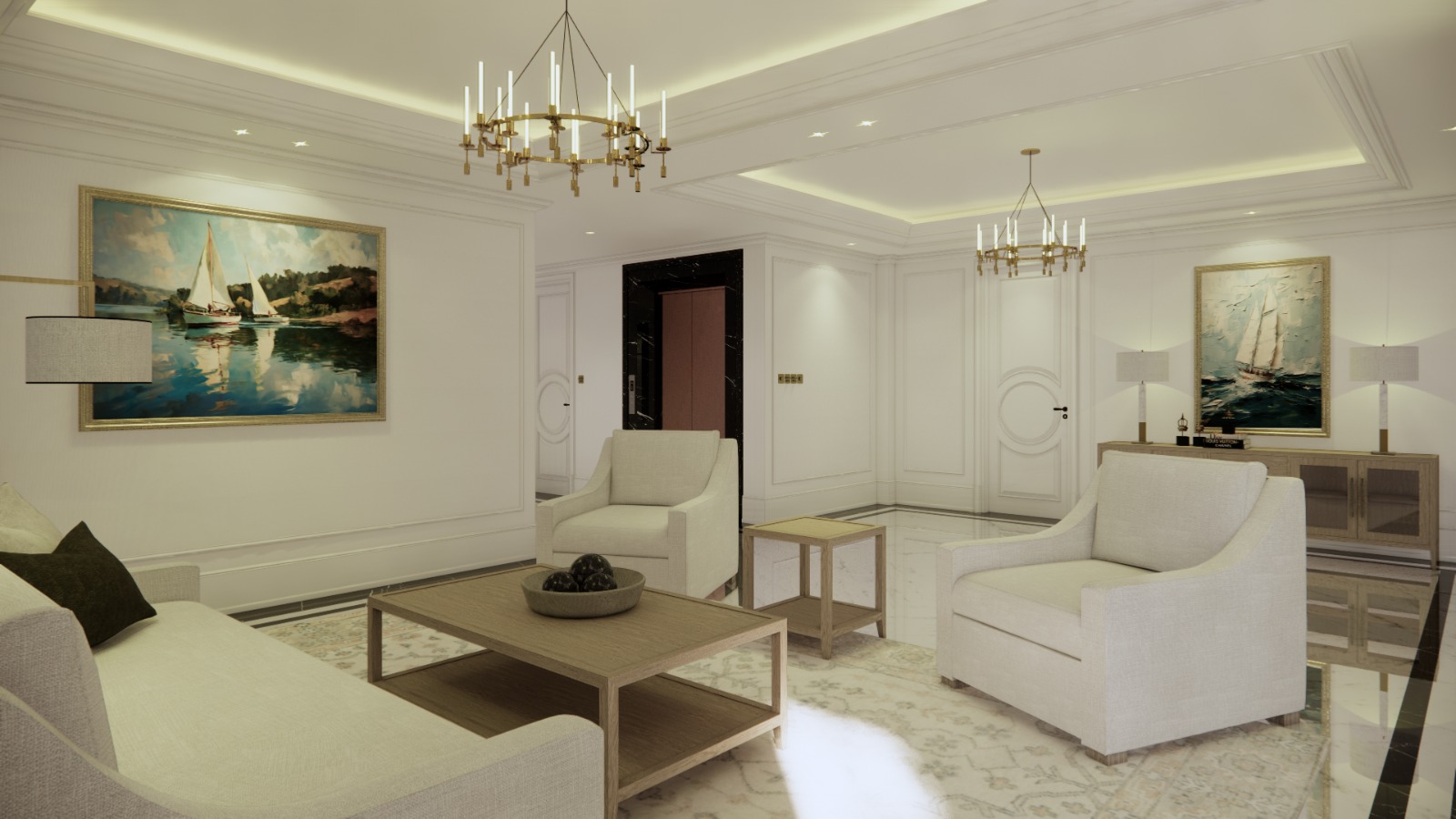 Rumah Brand New Semi Furnished, Ada Lift, Lantai Marmer-Area Panglima Polim