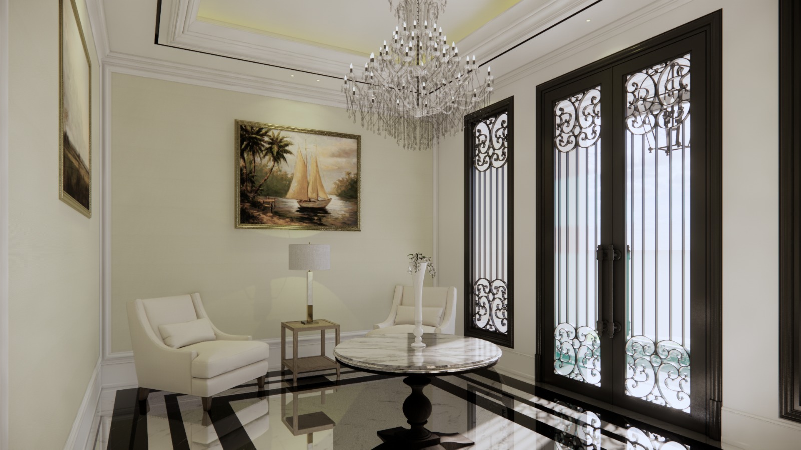 Rumah Brand New Semi Furnished, Ada Lift, Lantai Marmer-Area Panglima Polim